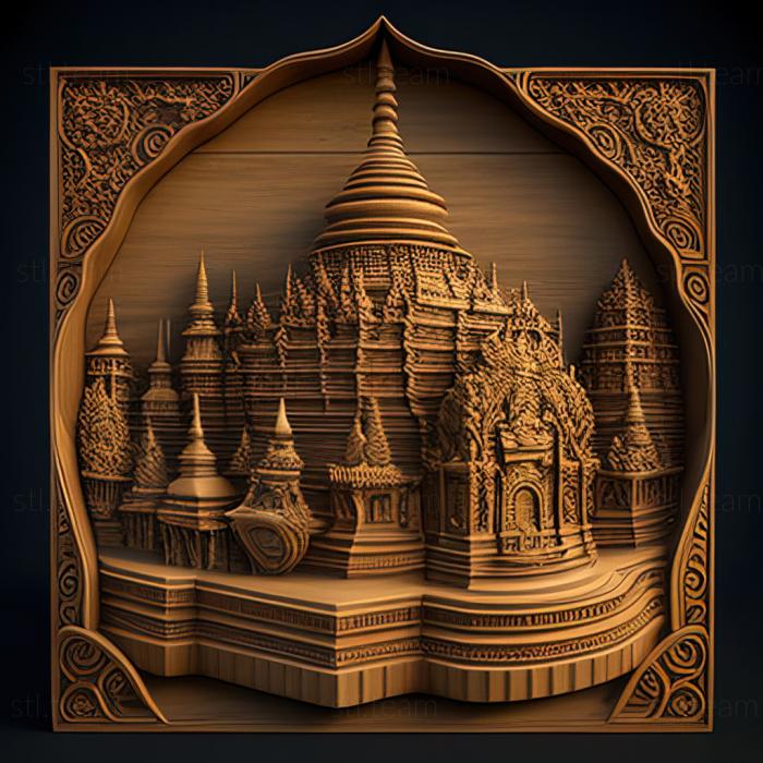 3D модель Найп'їдо М'янма (STL)
